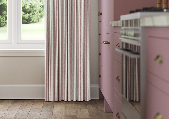 Emily Bond Oscar Stripe, Raspberry - Made to Measure Curtains - Image 5